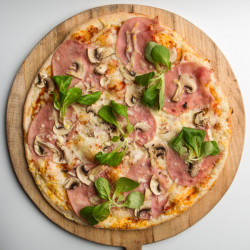 Pizza Žampionová pečená 490g 33cm - doprodej