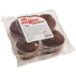 Muffiny čokoládové s čoko kousky 4x75g