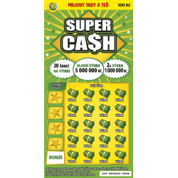 Sazka los Super cash 1ks